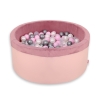 Piscine à Balles Minky avec Balles 200pcs Rose Poussiéreux