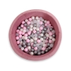 Piscine à Balles Minky avec Balles 200pcs Rose Poussiéreux