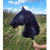 Hobby Horse Cheval Bâton Noir Premium