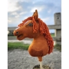 Hobby Horse Cheval Sur Un Bâton Premium Châtaigne