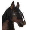 Hobby Horse Cheval Sur Un Bâton Premium Cheval Bai Foncé