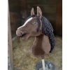 Hobby Horse Cheval Sur Un Bâton Premium Cheval Bai Foncé