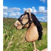 Hobby Horse Cheval sur un Bâton Premium Peau de Daim