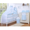 Housse d'oreiller couette Moustiquaire Tour de lit bébé 5 pcs