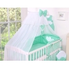 Housse d'oreiller couette Moustiquaire Tour de lit bébé 5 pcs