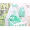 Housse d'oreiller couette Moustiquaire Tour de lit bébé 5 pcs