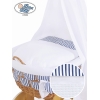 Housses de Rechange pour le Berceau de Bébé Marina Rayures Blue Foncé