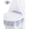 Housses de Rechange pour le Berceau de Bébé Marina Rayures Blue Foncé