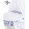 Housses de Rechange pour le Berceau de Bébé Marina Rayures Blue Foncé