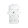 Landau de Poupée en Bois avec Textile Blanc Turquoise