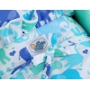 Landau de Poupée en Bois avec Textile Menthe Blanc