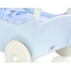 Landau de Poupée en Bois Blanc Bleu
