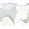 Landau de Poupée en Bois Blanc Gris