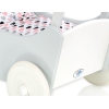Landau de Poupée en Bois Blanc Gris