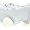 Landau de Poupée en Bois Blanc Gris
