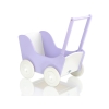 Landau de Poupée en Bois Blanc Lila