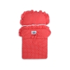 Landau de Poupée en Bois Blanc Rouge