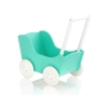 Landau de Poupée en Bois Menthe Blanc