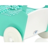 Landau de Poupée en Bois Menthe Blanc