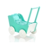 Landau de Poupée en Bois Menthe Blanc