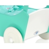 Landau de Poupée en Bois Menthe Blanc