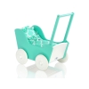 Landau de Poupée en Bois Menthe Blanc