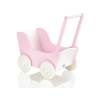 Landau de Poupée en Bois Rose Blanc