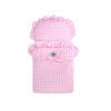 Landau de Poupée en Bois Rose Blanc