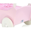 Landau de Poupée en Bois Rose Blanc