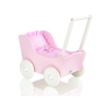 Landau de Poupée en Bois Rose Blanc