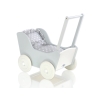 Landau en Bois pour Poupée Blanc Gris