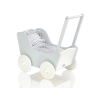 Landau en Bois pour Poupée Blanc Gris