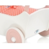 Landau en Bois pour Poupée Blanc Rose Poudré