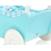 Landau en Bois pour Poupée Blanc Turquoise