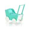 Landau en Bois pour Poupée Menthe Blanc