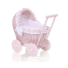 Landau en osier rose