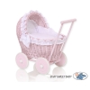 Landau pour poupée rose
