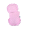 Landau Poupée en Rotin Rose Gris à Pois