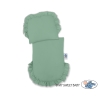 Landau Poussette de Poupée en Osier Gris Blanc Vert