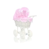 Poussette Osier Jouet Rose