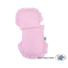 Landau Poussette de Poupée en Osier Rose Gris