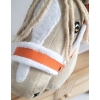 Licol avec Fourrure Blanche pour Cheval Bâton A3 Orange