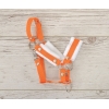 Licol avec Fourrure Blanche pour Cheval Bâton A3 Orange