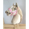 Licol avec Fourrure Blanche pour Cheval Bâton A3 Rose