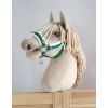 Licol avec Fourrure Blanche pour Cheval Bâton A3 Vert
