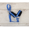 Licol avec Fourrure Noire pour Cheval  Bâton  A3 Bleu