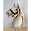 Licol avec Fourrure Noire pour Cheval  Bâton  A3 Khaki