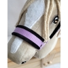 Licol avec Fourrure Noire pour Cheval  Bâton  A3 Lila