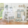 Linge de Lit Bébé Parure 11 pcs avec Ciel Brun Rayures