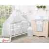 Linge de Lit Bébé Parure 11 pcs avec Moustiquaire Gris Prince / Princess
